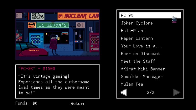 VA-11 HALL-A: Cyberpunk Bartender Action screenshot 3