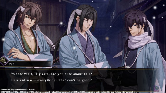 Hakuoki: Kyoto Winds screenshot 1