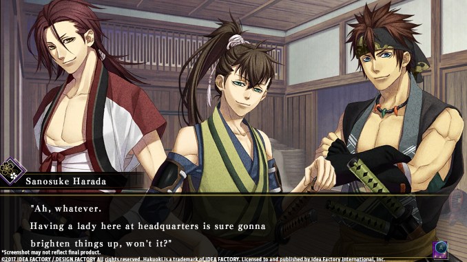 Hakuoki: Kyoto Winds screenshot 2